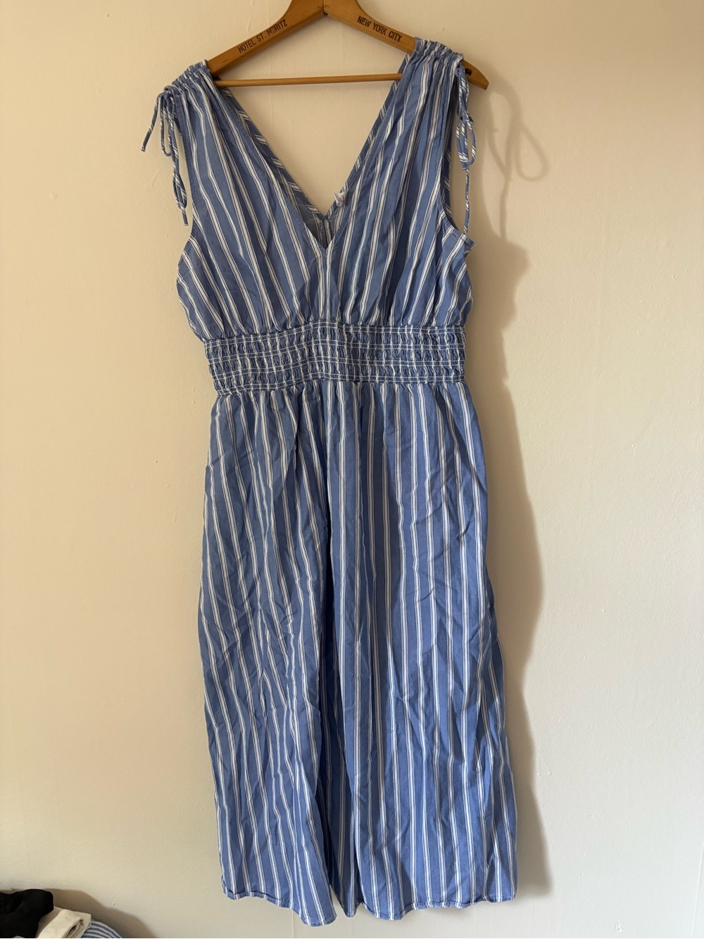 Old Navy Striped Dress smocked with bows